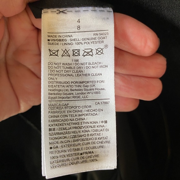 NWT $498 GAP SUEDE ZIP FRONT SHIFT DRESS SIZE 4 - Picture 12 of 12